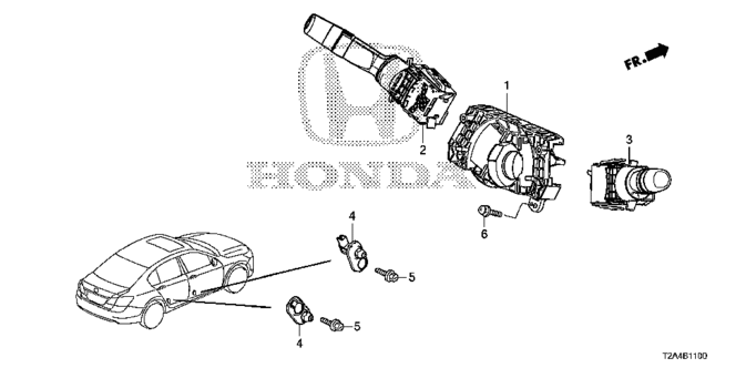 ELECTRICAL / EXHAUST / HEATER / FUEL/COMBINATION SWITCH for 2014 Honda ACCORD SEDAN #1