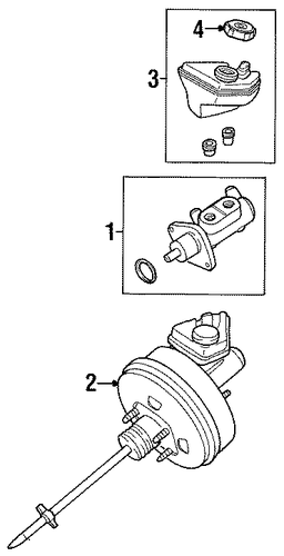 Mystique MASTER CYLINDER - COMPONENTS ON DASH PANEL