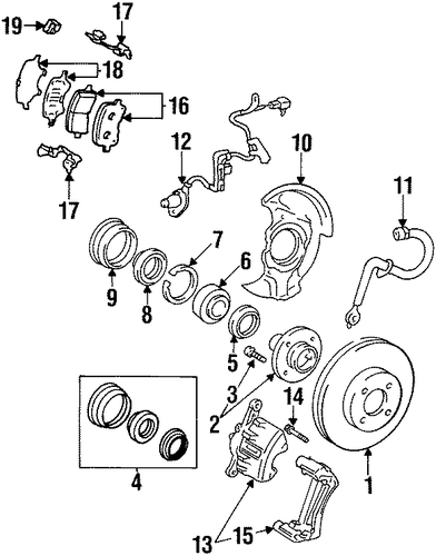 Prizm BRAKE COMPONENTS