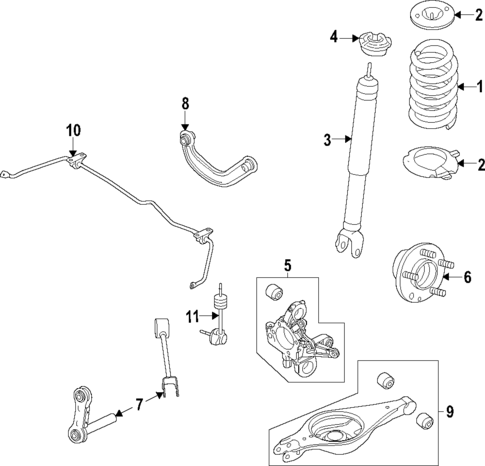 Rear Suspension for 2021 Ford Explorer #1