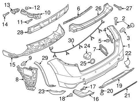Cayenne BUMPER & COMPONENTS - REAR