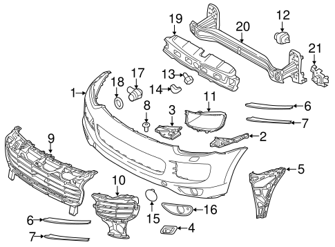 Cayenne BUMPER & COMPONENTS - FRONT