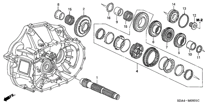 TRANSMISSION - MANUAL/MT COUNTERSHAFT (L4) (KA) for 2006 Honda ACCORD SEDAN #1