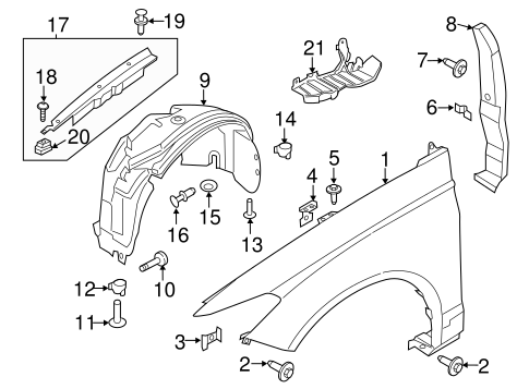 Body/Fender & Components for 2017 Ford Fusion #1