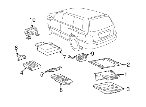 ELECTRICAL/ENTERTAINMENT SYSTEM COMPONENTS for 2006 Toyota Highlander #1
