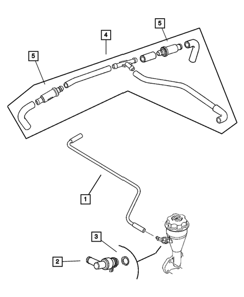 Crankcase Ventilation for 2005 Dodge Durango #0