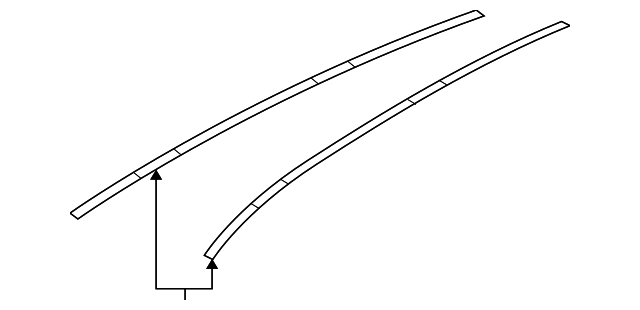 13125677 Деталь ROOF MOLDING, LEFT