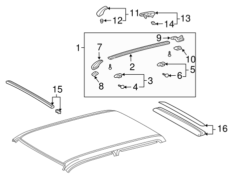 BODY/ROOF RACK for 2002 Toyota Tacoma #1