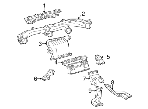 BODY/DUCTS for 2012 Toyota Matrix #1