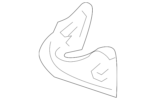 12833564 Деталь HINGE COVER, RIGHT