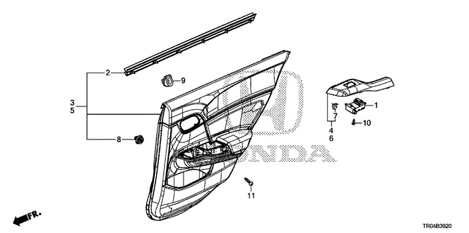 Interior/Bumper/Rear Door Lining for 2012 Honda CIVIC SEDAN #1