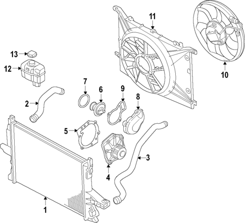 Radiator & Components for 2012 Volvo S60 #5
