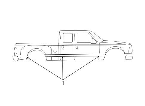 Body/Stripe Tape for 2002 Ford F-350 Super Duty #4
