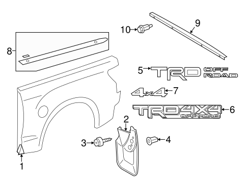 BODY/EXTERIOR TRIM - PICK UP BOX for 2015 Toyota Tundra #3