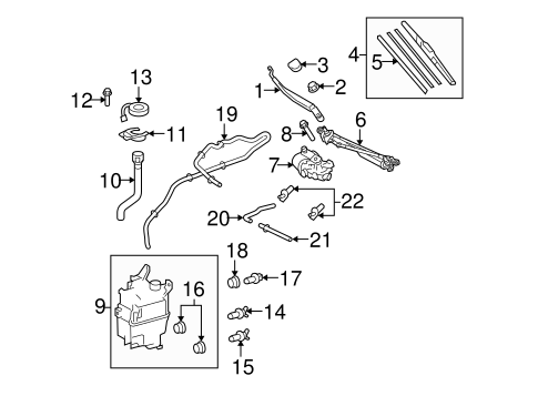 BODY/WIPER & WASHER COMPONENTS for 2015 Toyota Venza #1
