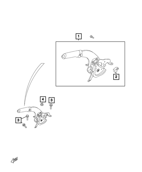 Parking Brake Lever, Cables, and Rear Disc Park Brake Assembly for 2019 Fiat 124 Spider #0