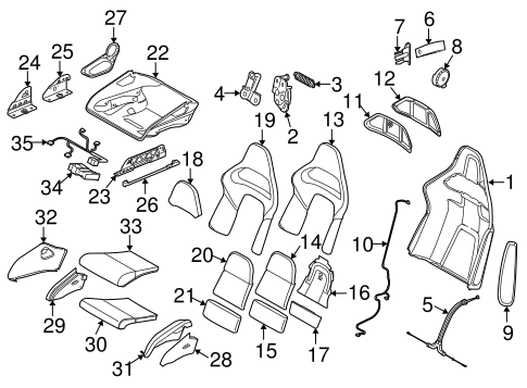 911 FRONT SEAT COMPONENTS 4