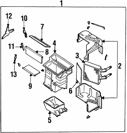 Heater Components for 1996 Nissan Sentra #0