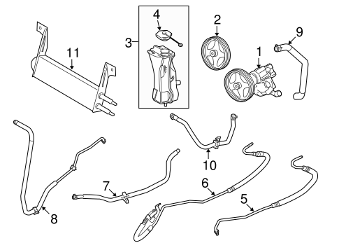 Steering/Pump & Hoses for 2009 Ford F-350 Super Duty #2