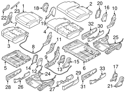 Body/Second Row Seats for 2015 Ford Explorer #3