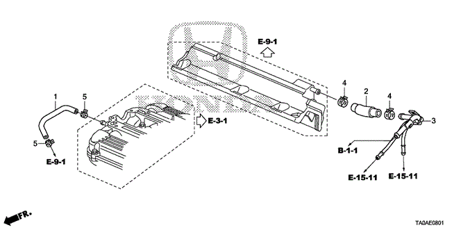 ENGINE/BREATHER TUBE (V6) for 2012 Honda ACCORD SEDAN #1