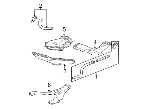 Ducts for 2004 Ford Taurus #0