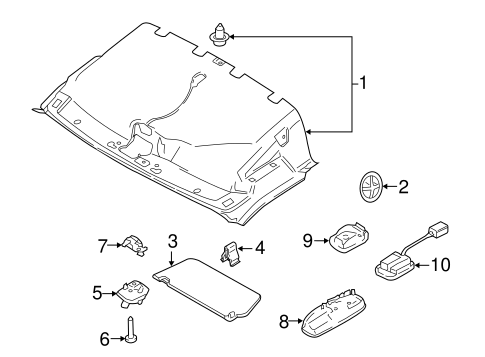 Body/Interior Trim - Roof for 2015 Ford Transit-150 #3