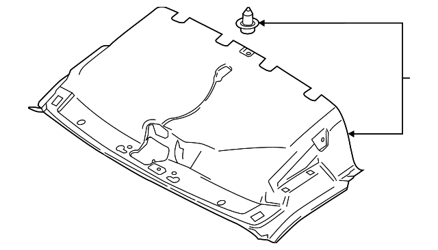 CK4Z-6151916-SC Деталь FRONT HEADLINER