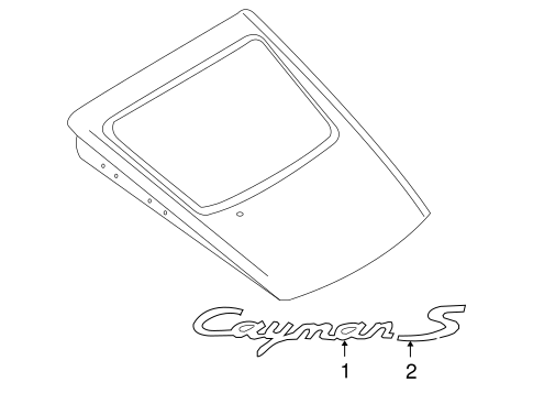 Cayman EXTERIOR TRIM - LIFT GATE