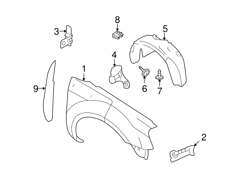 Body/Fender & Components for 2009 Ford Taurus #1