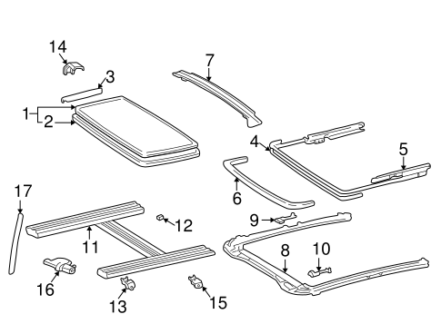 ELECTRICAL/SUNROOF for 1998 Toyota Camry #2