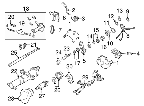 Steering/Shroud, Switches & Levers for 2018 Chevrolet Express 2500 #1