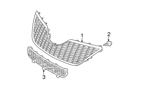 BODY/GRILLE & COMPONENTS for 2010 Toyota Camry #1