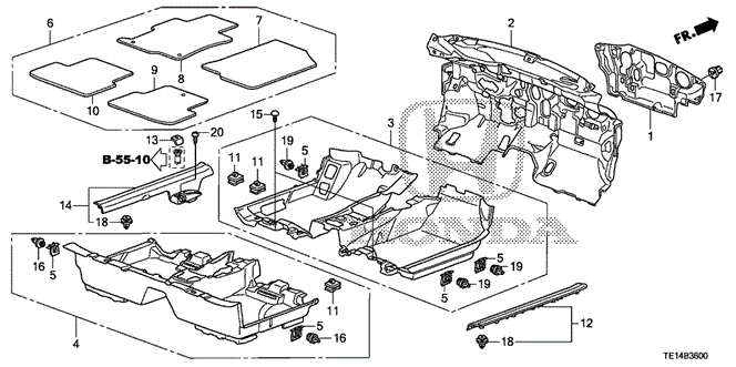 INTERIOR / BUMPER/FLOOR MAT for 2012 Honda ACCORD COUPE #1
