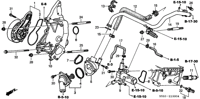 ENGINE/WATER PUMP - SENSOR for 2003 Honda CIVIC HATCHBACK #1