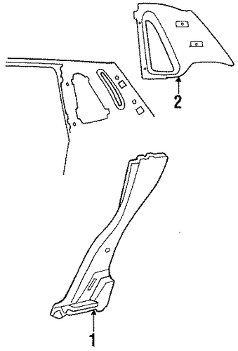 Continental INTERIOR TRIM - QUARTER PANELS