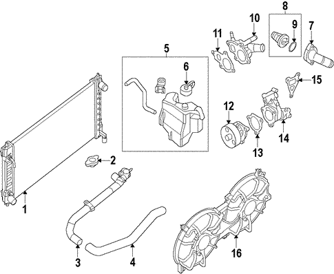 Cooling System/Water Pump for 2012 Nissan Altima #1