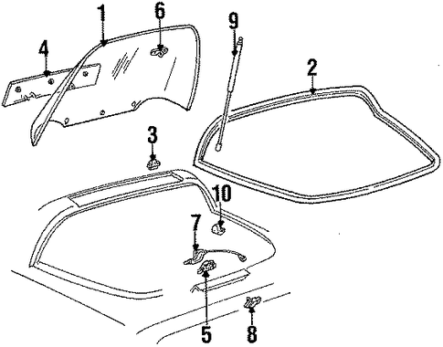 Weatherstrip - GM (9768068) Weatherstrip - GM (9768068)