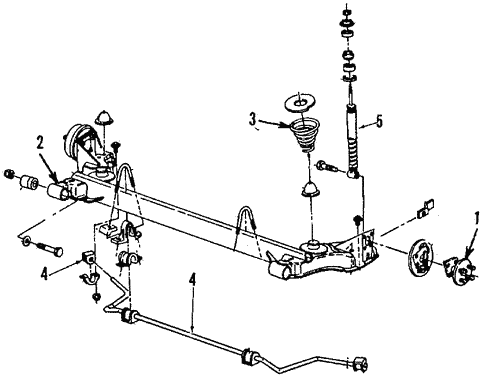 Rear Suspension for 1994 Pontiac Sunbird #1
