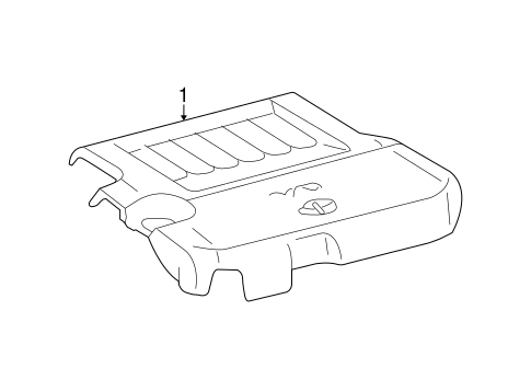 ENGINE/ENGINE APPEARANCE COVER for 2015 Toyota Highlander #1