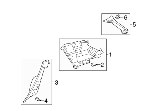 BODY/INTERIOR TRIM - QUARTER PANELS for 2009 Toyota Matrix #1