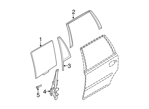 XC90 GLASS - REAR DOOR