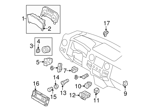 Electrical/Air Bag Components for 2008 Ford F-250 Super Duty #1
