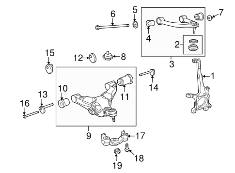 FRONT SUSPENSION/SUSPENSION COMPONENTS for 2014 Toyota Sequoia #3