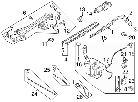 9-2X WIPER & WASHER COMPONENTS 2