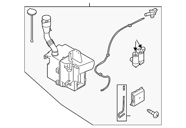 32008808 Деталь WASHER RESERVOIR