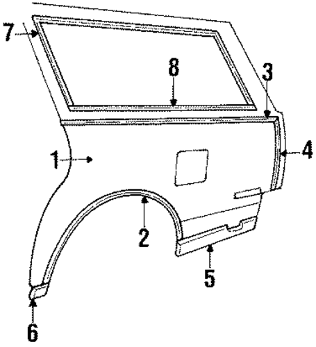 Cutlass Supreme QUARTER PANEL & COMPONENTS