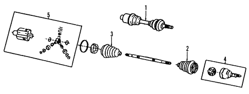 Front Drive Axle/Axle Shafts & Joints for 2006 Cadillac DTS #1