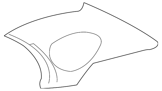 YW4Z5452018AAB Деталь QTR TRIM PANEL, RIGHT