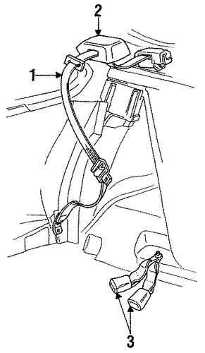 Thunderbird REAR SEAT BELTS